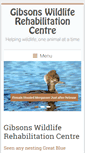 Mobile Screenshot of gibsonswildliferehabcentre.org