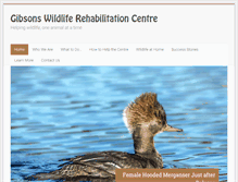 Tablet Screenshot of gibsonswildliferehabcentre.org